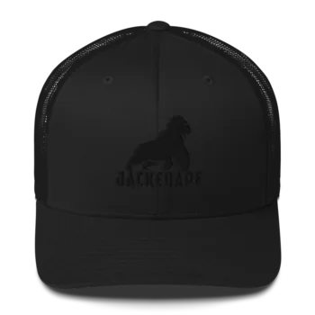 Mesh Trucker Cap Black Logo
