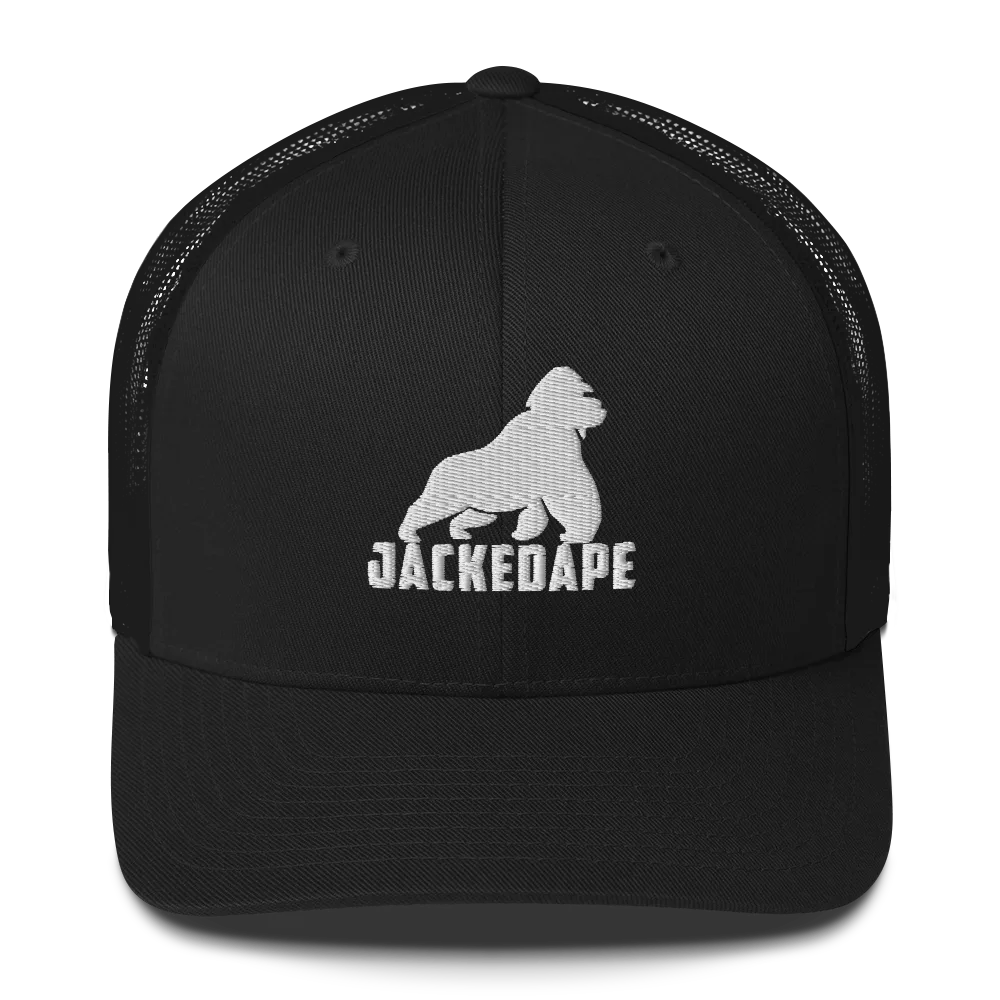 Mesh Trucker Cap White Logo