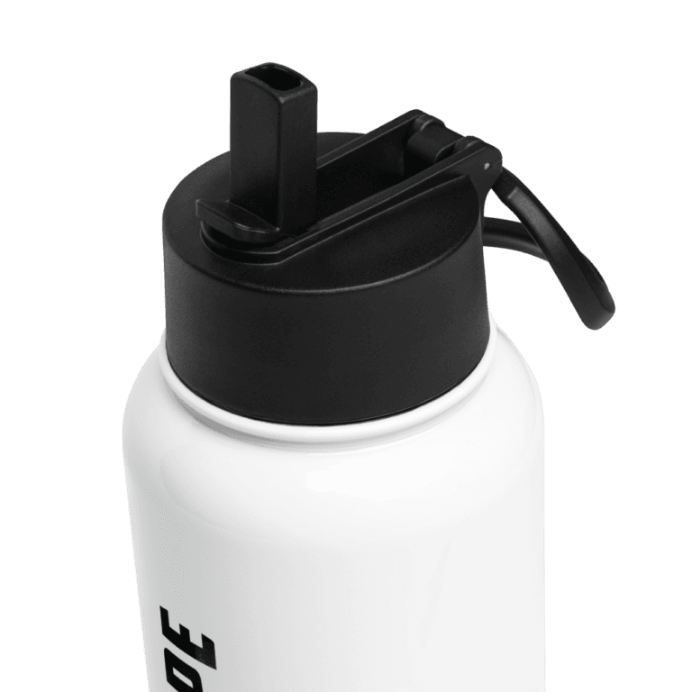 Stainless Steel Insulated Straw Bottle 750ML - Featuring double-walled stainless steel, a wide-mouth foldable straw, and a rotating handle | JackedApe