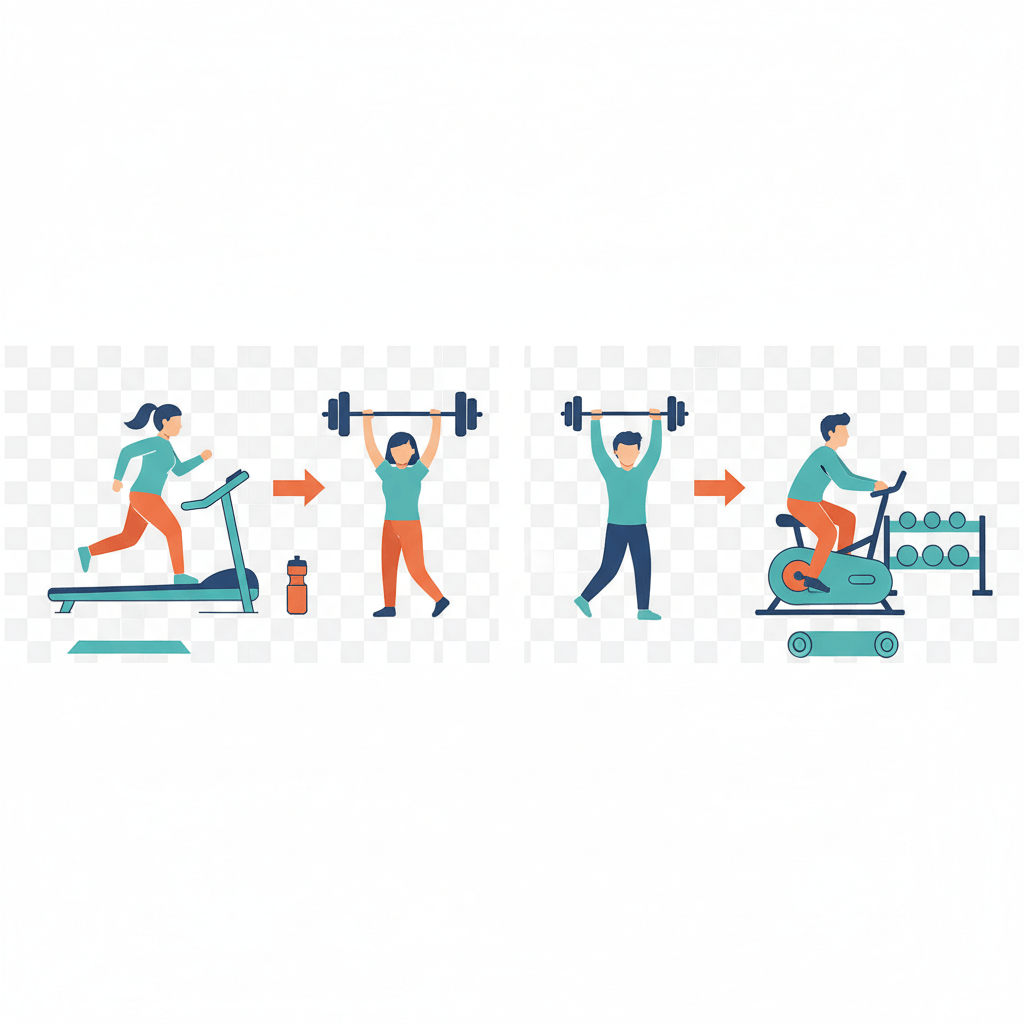 Workout sequencing illustration