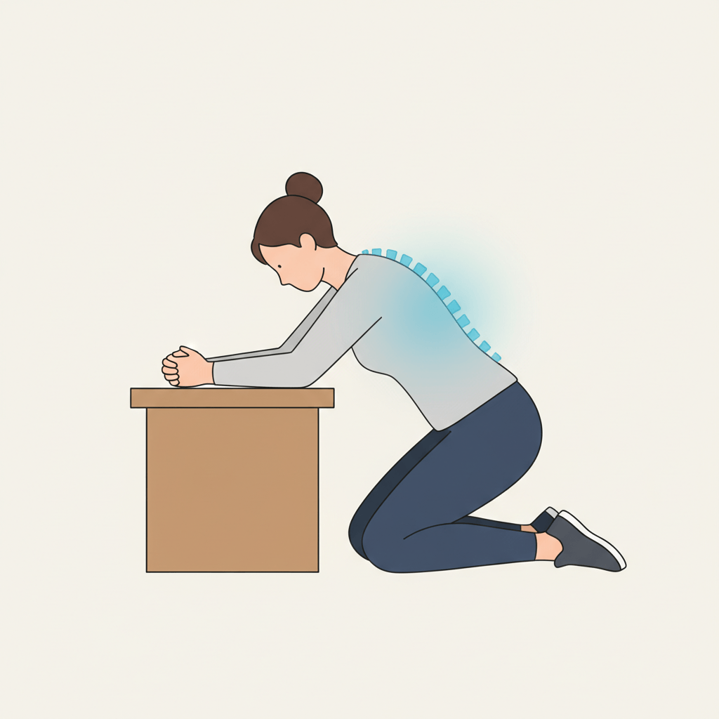 thoracic stretch illustration